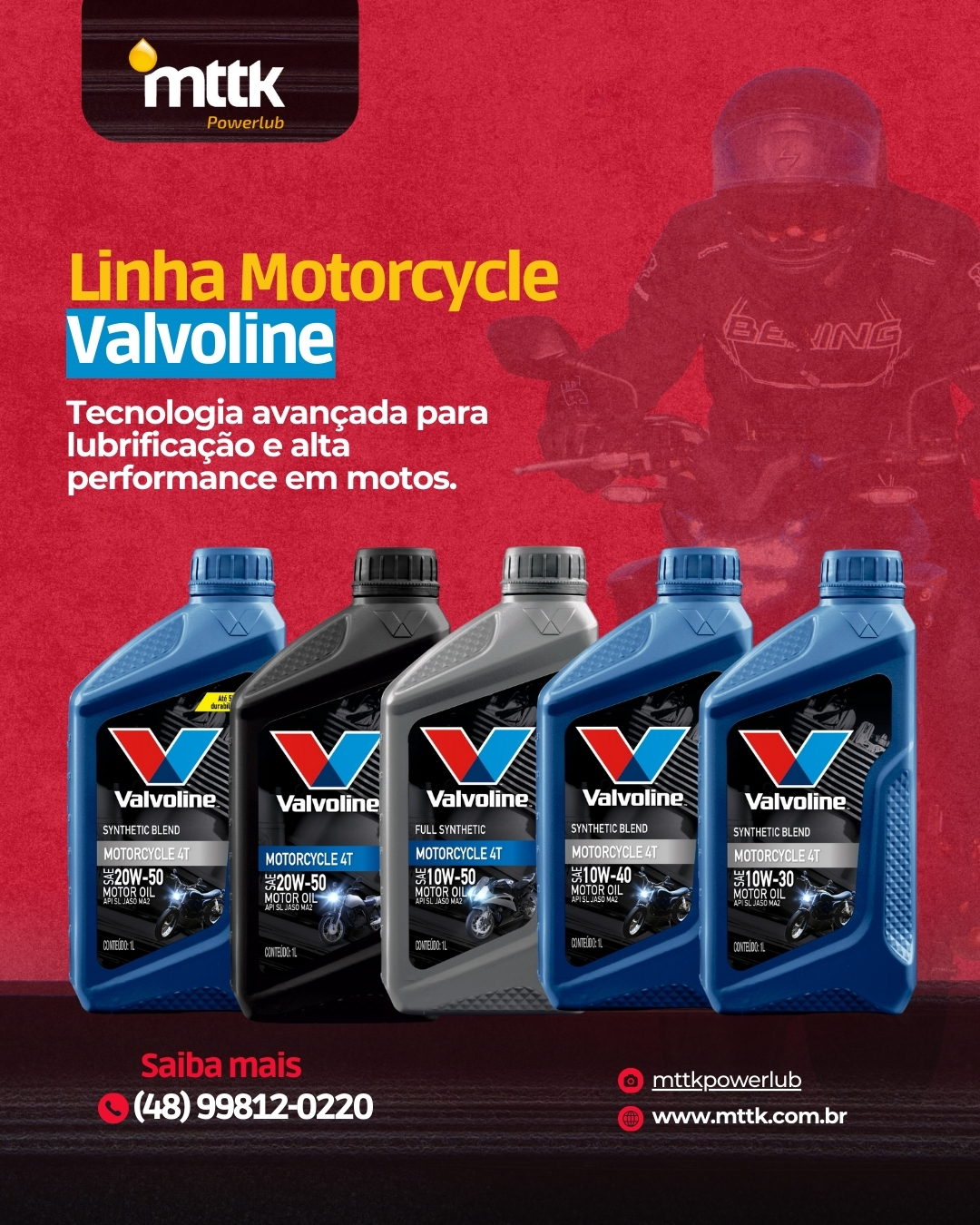 Linha Motorcycle Valvoline